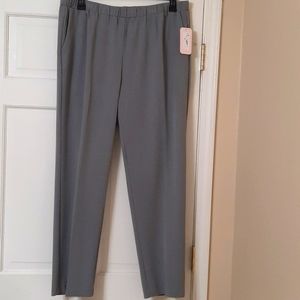 NWT ALLISON DALEY LIGHT GREY  DRESS PANTS SZ 16WR.